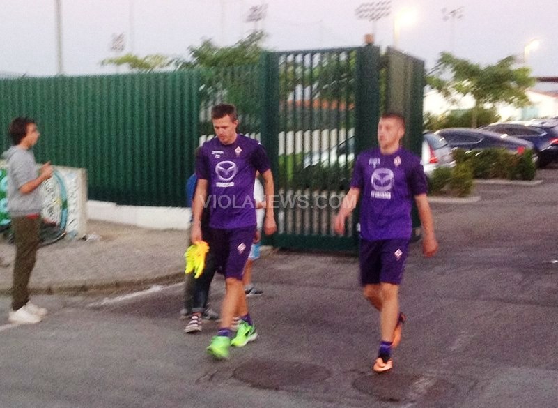 Ilicic e Rebic allenamento