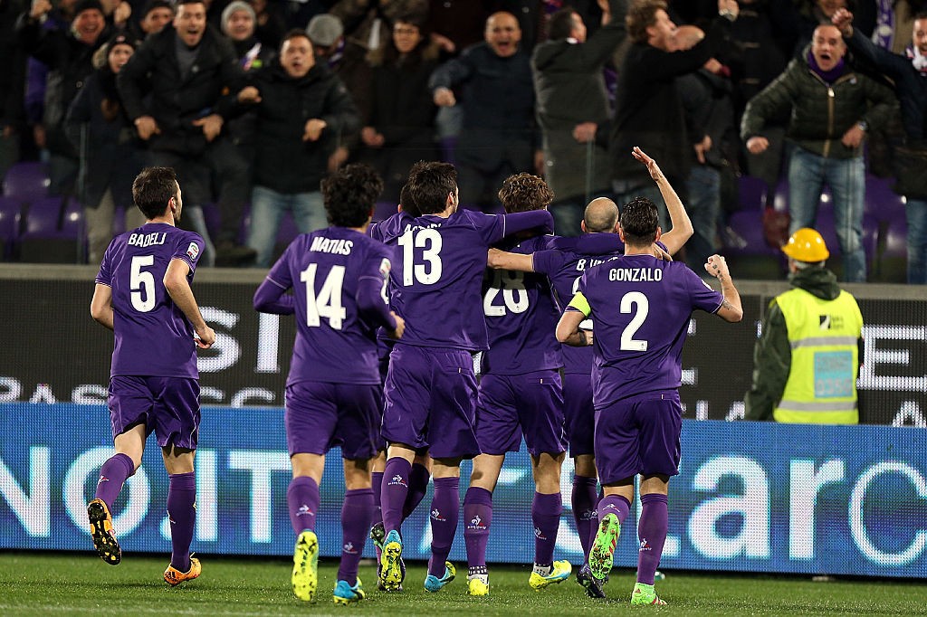Fiorentina esulta getty squadra