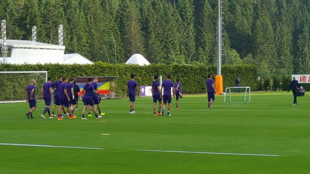 Fiorentina allenamento a Moena