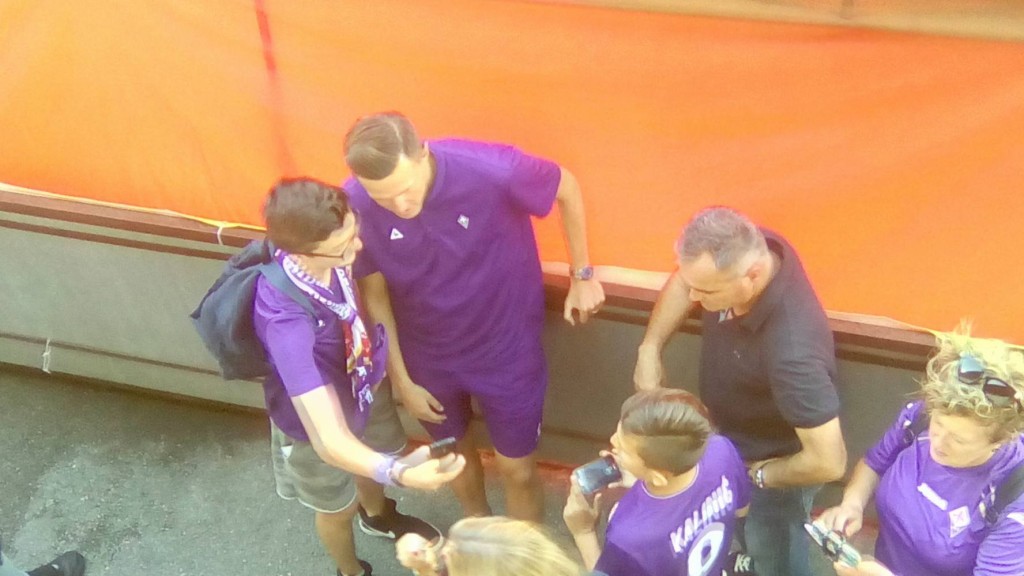 Ilicic selfie tifosi
