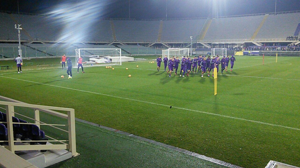 allenamento corsa gruppo Fiorentina Franchi