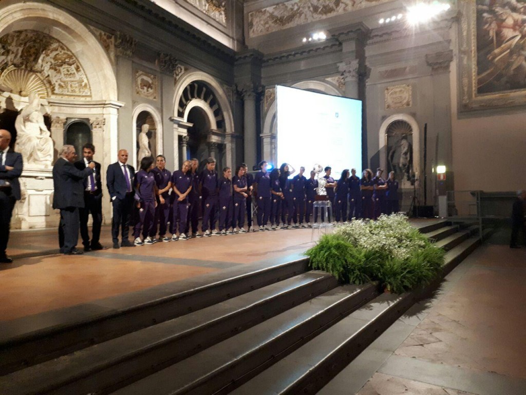 premiazione fiorentina women's
