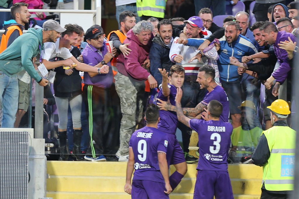 Chiesa esulta contro il Bologna