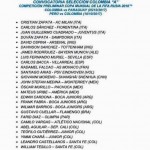 Colombia convocazioni