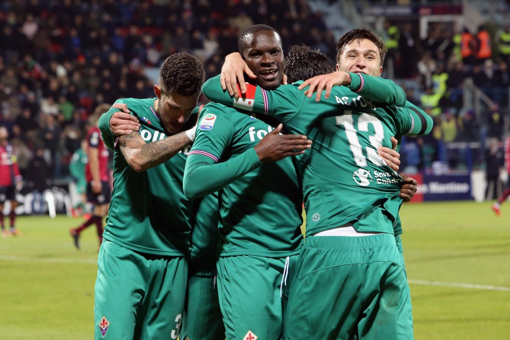 Esultanza Fiorentina a Cagliari