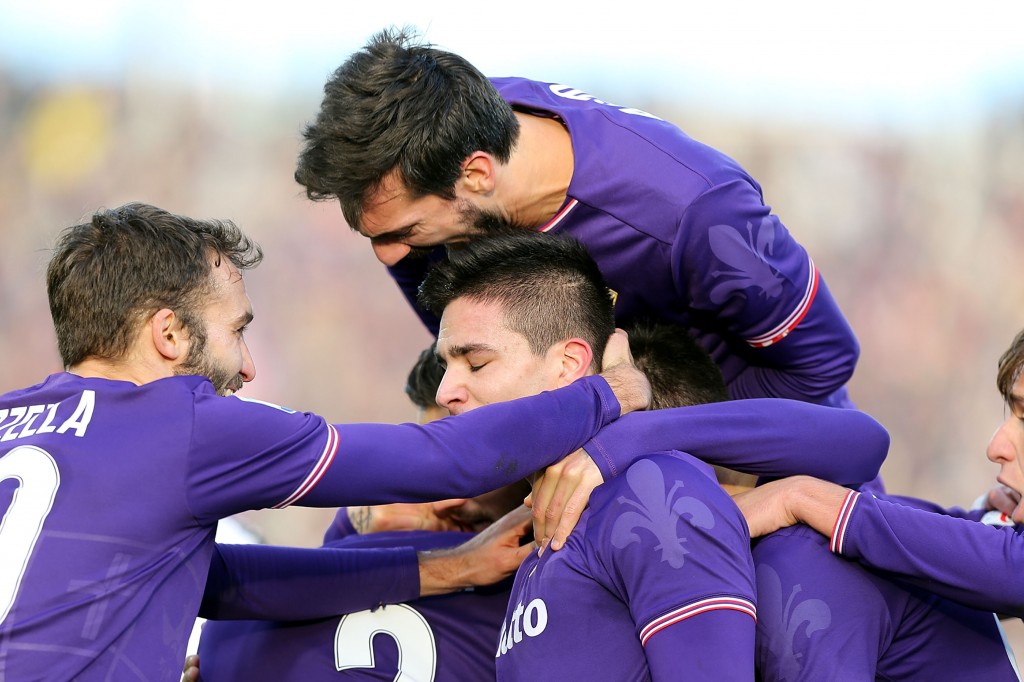 Pezzella Astori Simeone Fiorentina v US Sassuolo - Serie A