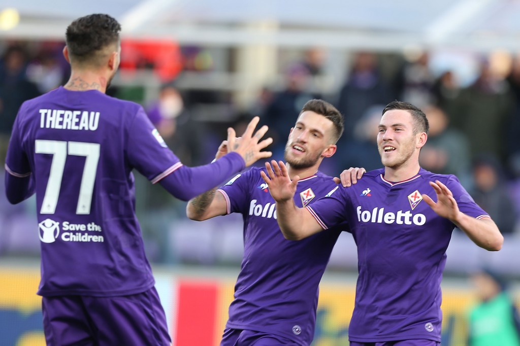 Thereau Biraghi Veretout Fiorentina v US Sassuolo - Serie A