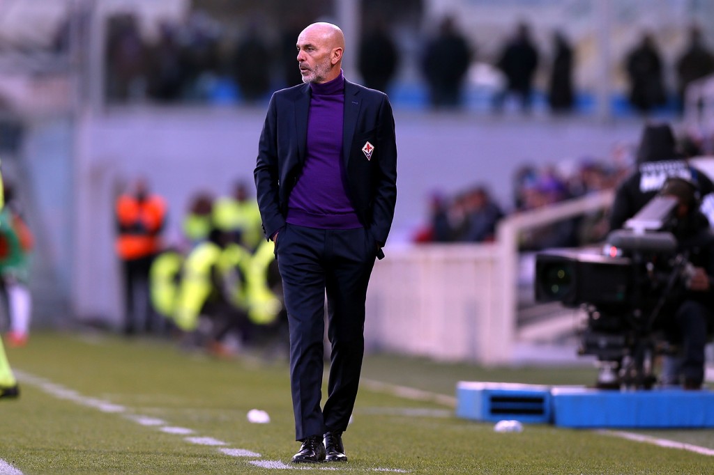 Pioli in Fiorentina-Sassuolo