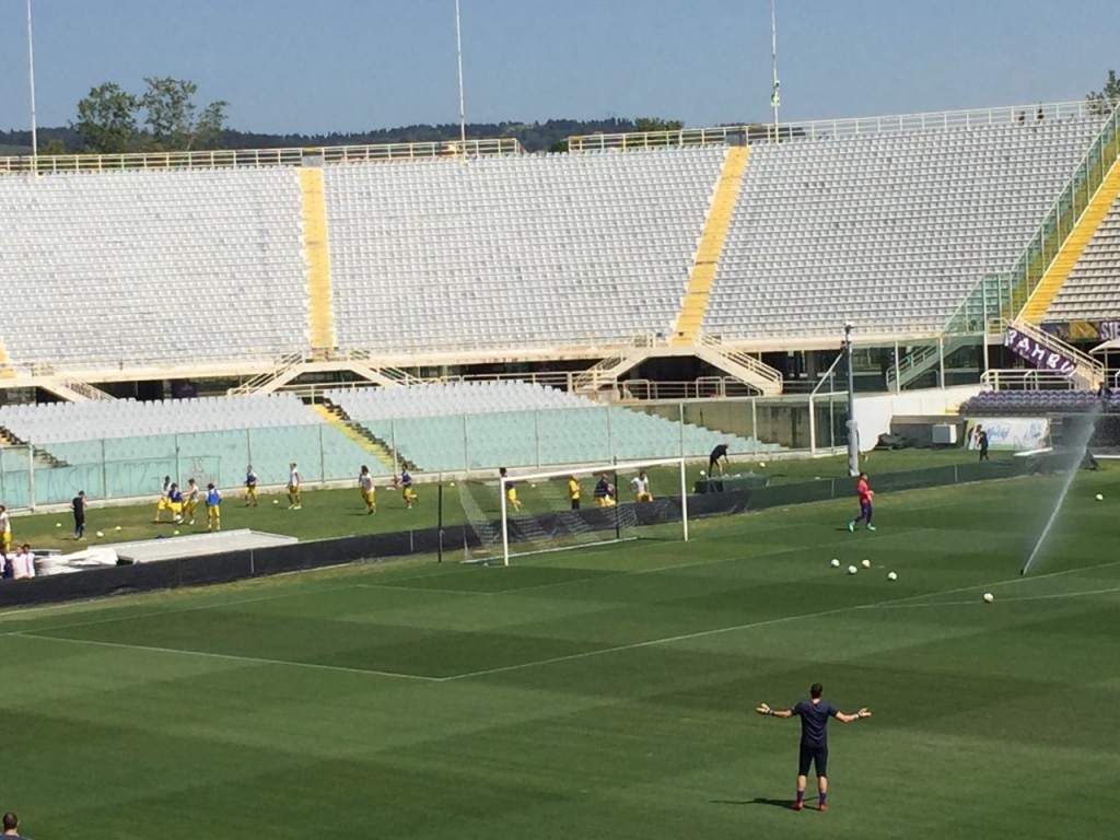 Riscaldamento Signa pre Fiorentina
