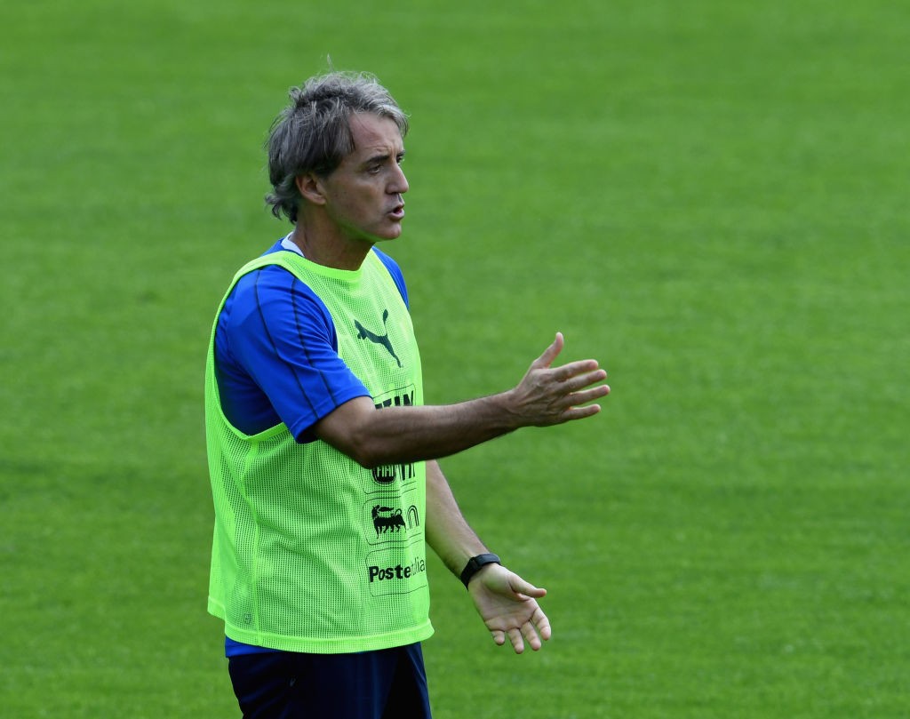 Roberto Mancini coverciano Italia
