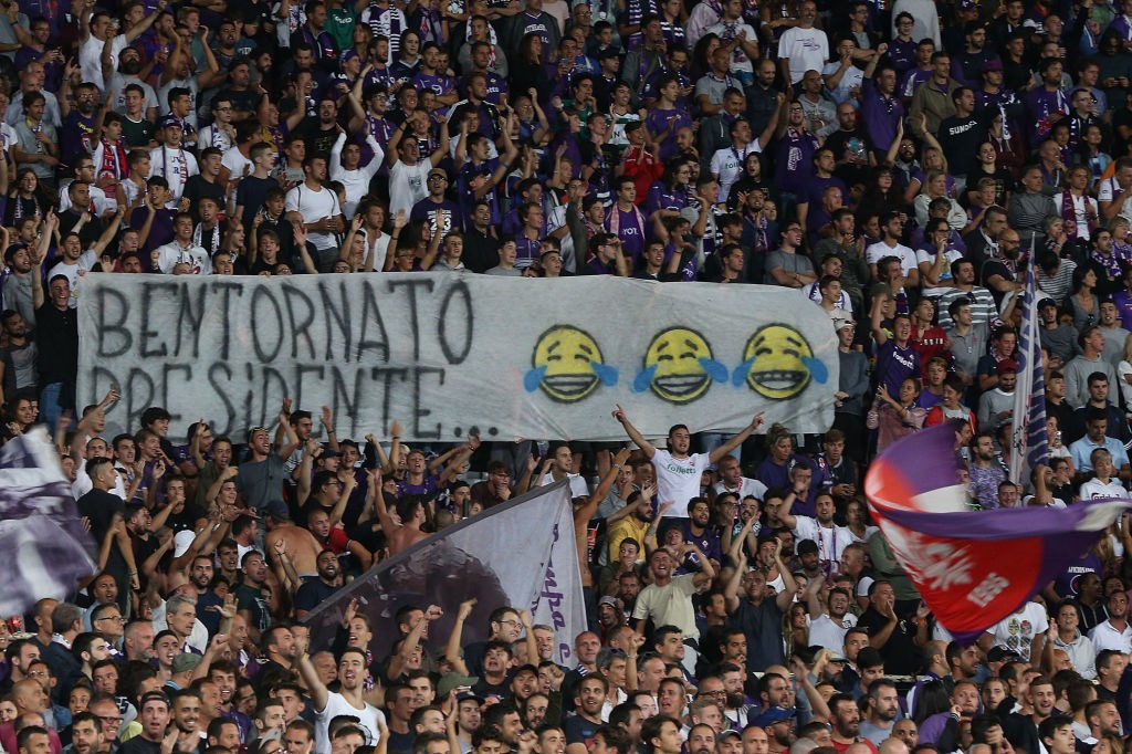 Curva Fiesole ironica su Della Valle