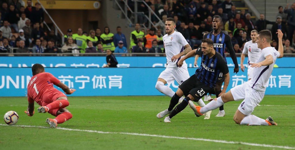 Gol D'Ambrosio in Inter-Fiorentina