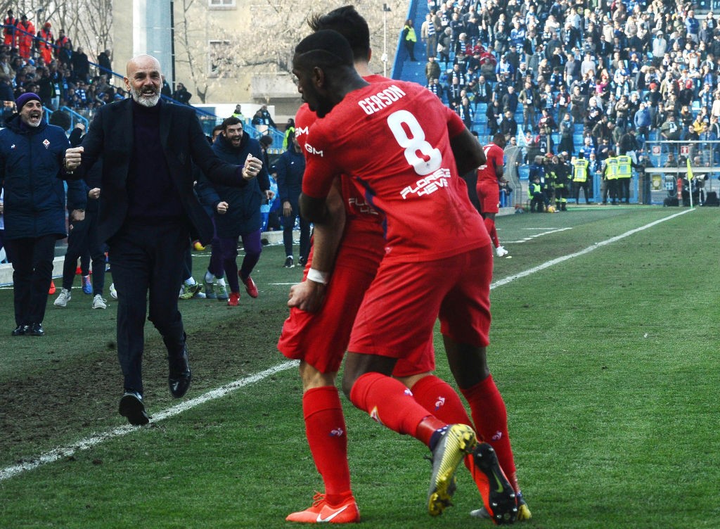 pioli gerson simeone esultanza spal fiorentina
