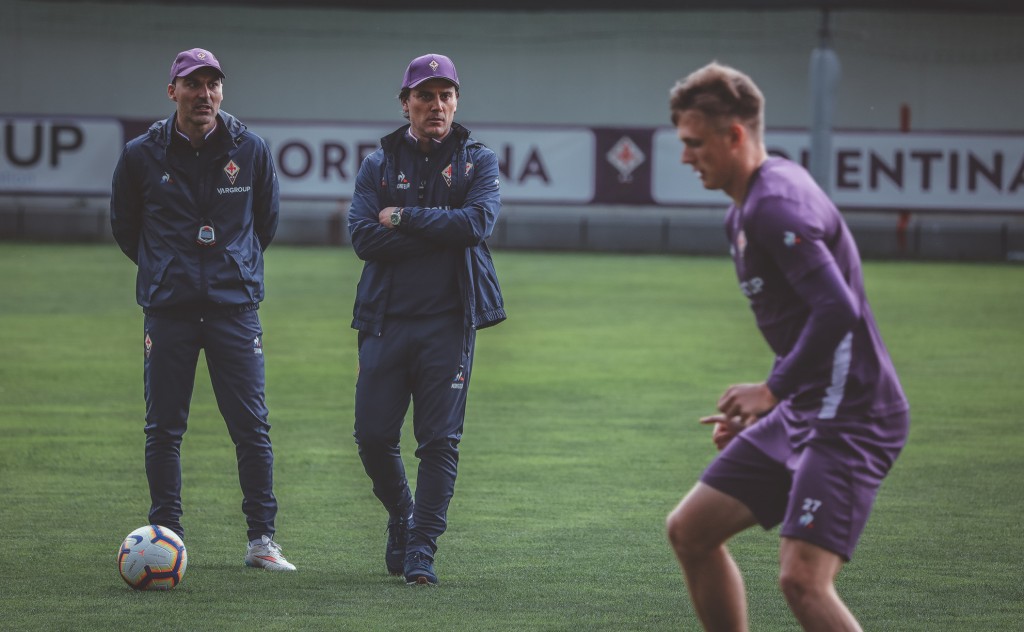 Montella primo allenamento