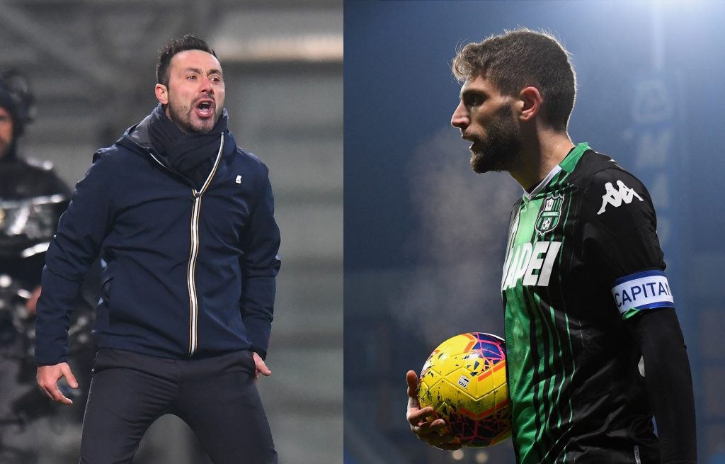 De Zerbi e Berardi Sassuolo