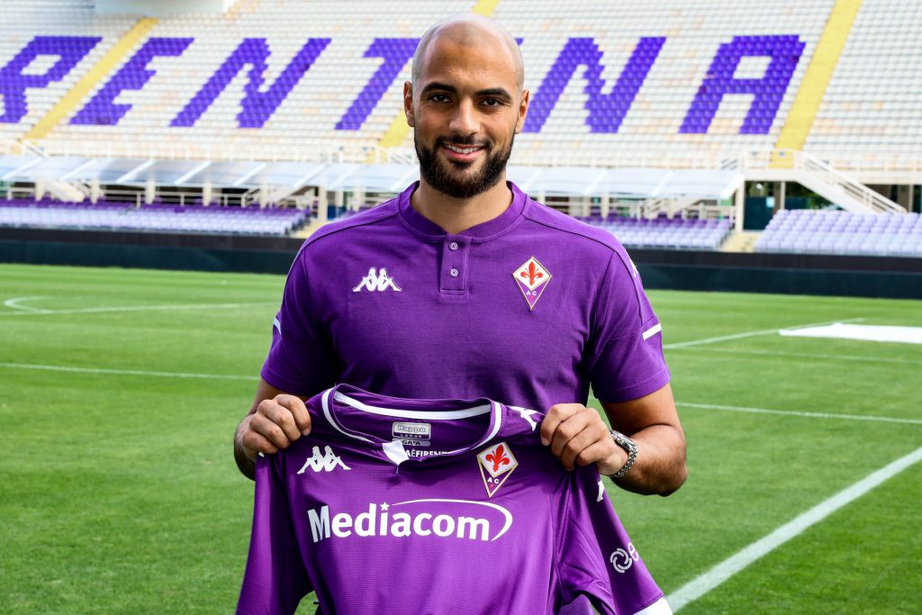 FIRENZE STADIO ARTEMIO FRANCHI  PRESENTAZIONE DEL NUOVO GIOCATORE DELLA FIORENTINA AMRABAT SOFYAN