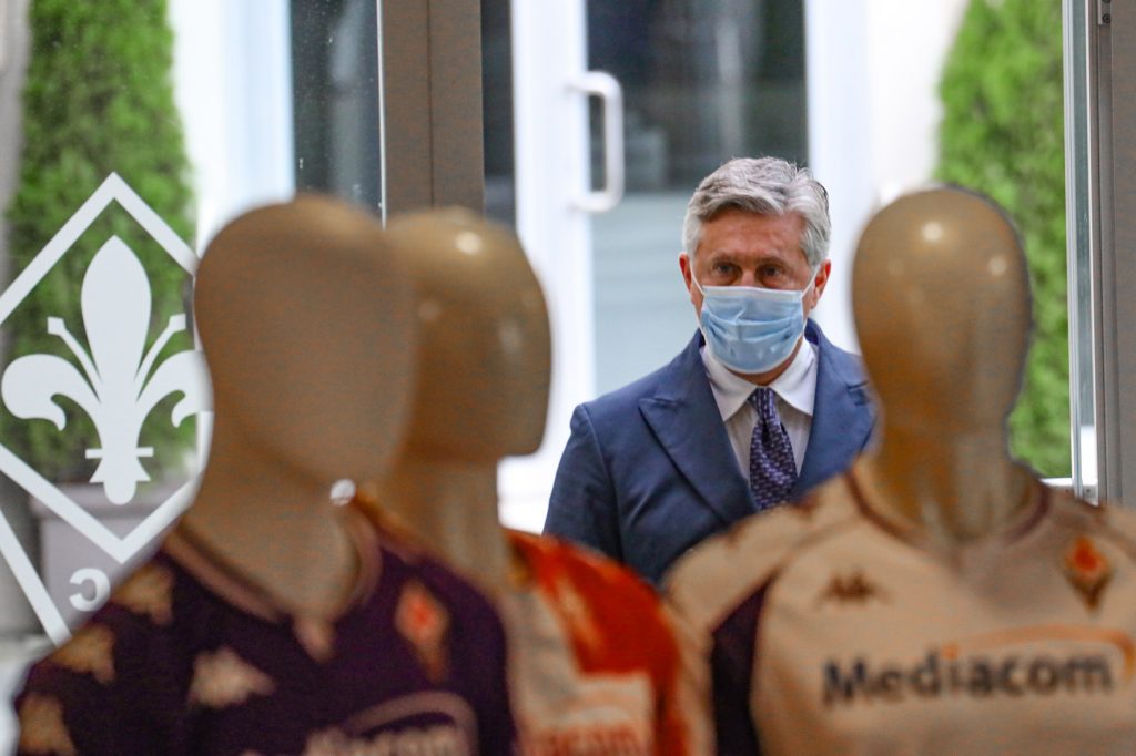 FIRENZE STADIO ARTEMIO FRANCHI CONFERENZA STAMPA DEL DIRETTORE SPORTIVO DELLA FIORENTINA CALCIO DANIELE PRADE'