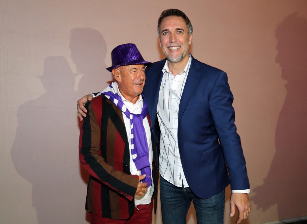Batistuta con Luciano Dati