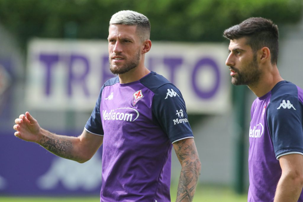 MOENA TR RITIRO ESTIVO DELLA FIORENTINA CALCIO ALLENAMENTO POMERIGGIO