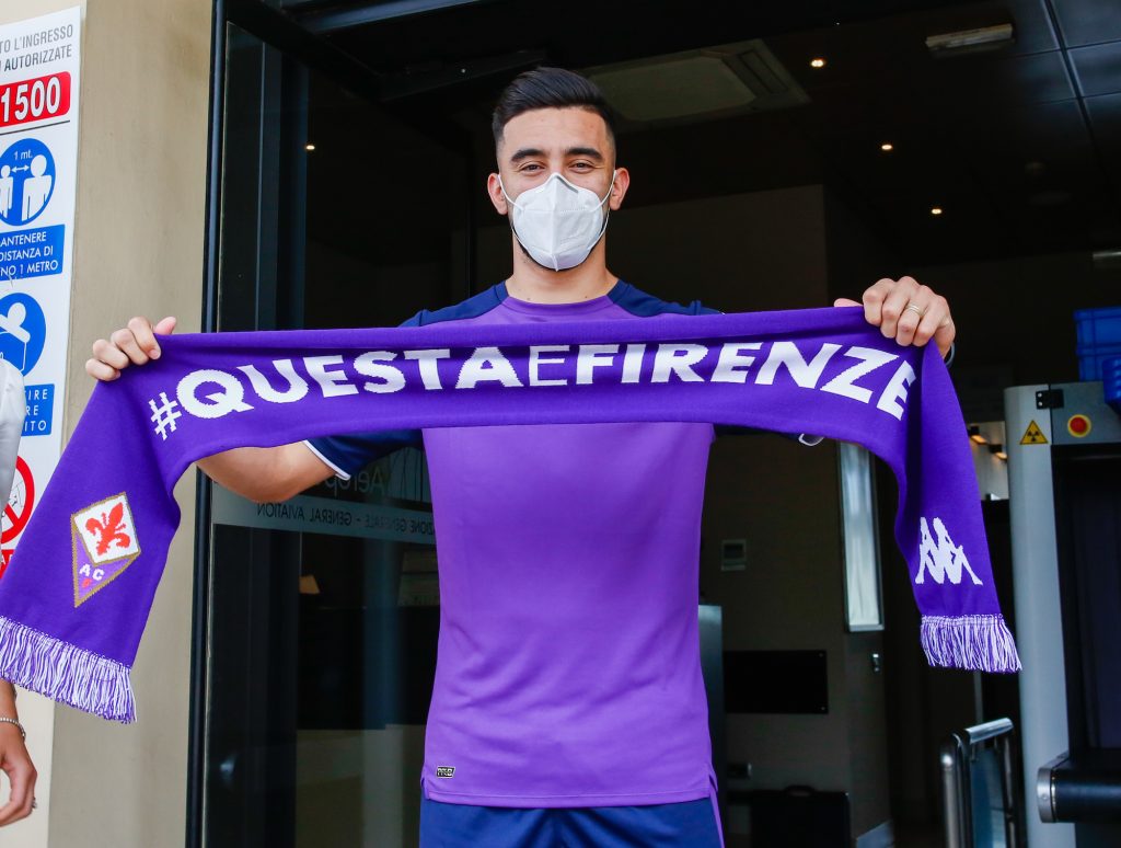 FIRENZE ARRIVO DEL NUOVO GIOCATORE DELLA FIORENTINA NICOLAS GONZALEZ