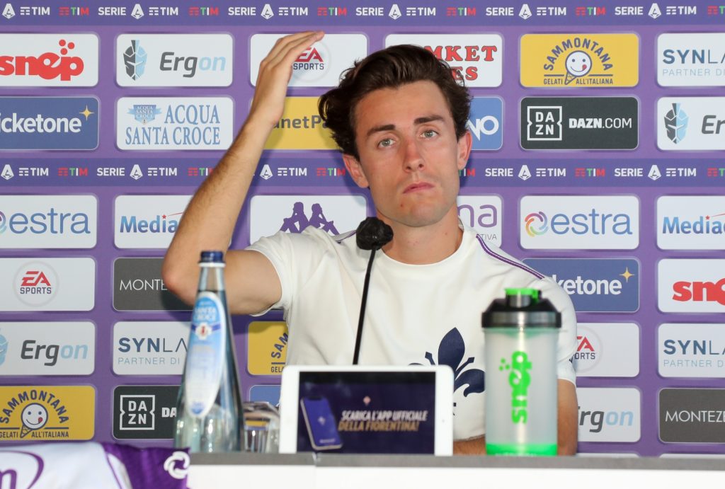 FIRENZE HOTEL EXCELSIOR PRESENTAZIONE DEL NUOVO GIOCATORE DELLA FIORENTINA ODRIOZOLA