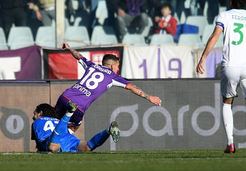 Torreira in gol in Fiorentina-Sassuolo del 19/12/2021