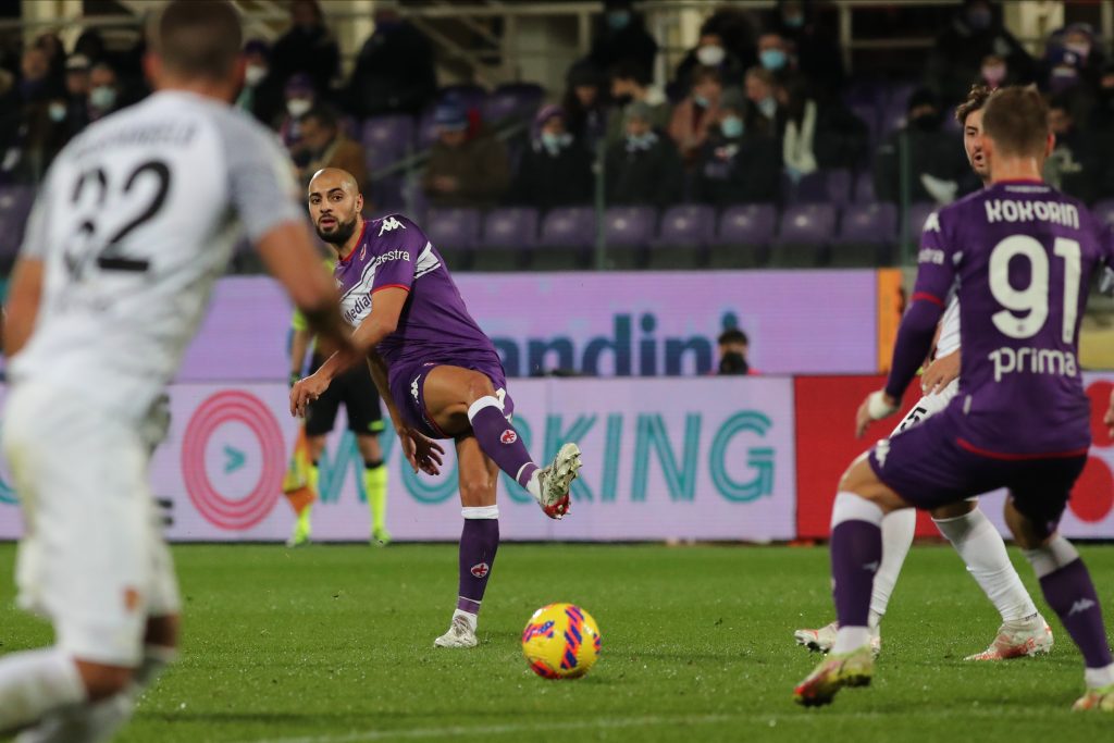 FIRENZE STADIO ARTEMIO FRANCHI PARTITA COPPA ITALIA 2021 2022 FIORENTINA VS BENEVENTO