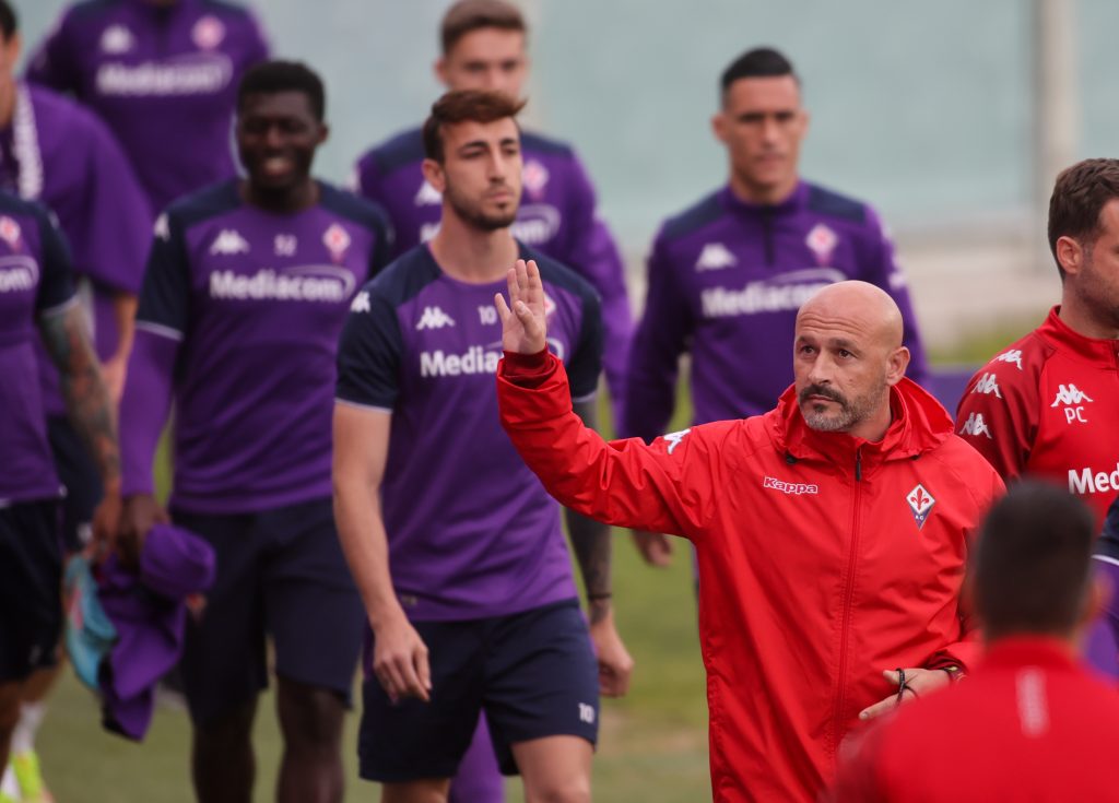 Fiorentina squadra Italiano allenamento