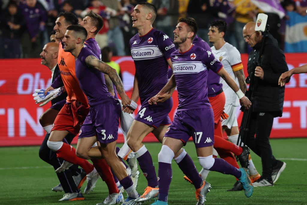 FIRENZE STADIO ARTEMIO FRANCHI PARTITA CAMPIONATO SERIE A 2021 2022 FIORENTINA VS ROMA