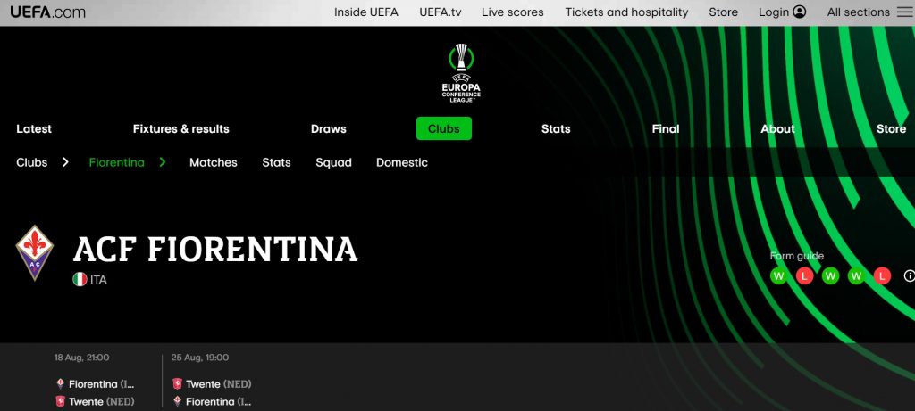 Fiorentina Logo UEFA