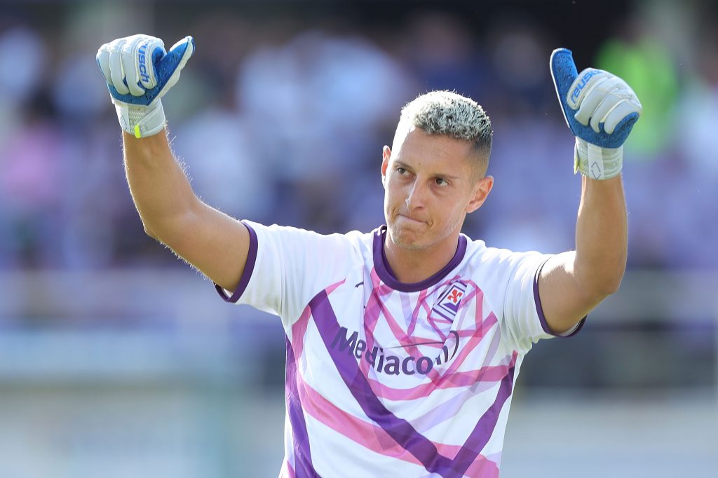 Gollini in Fiorentina-Cremonese