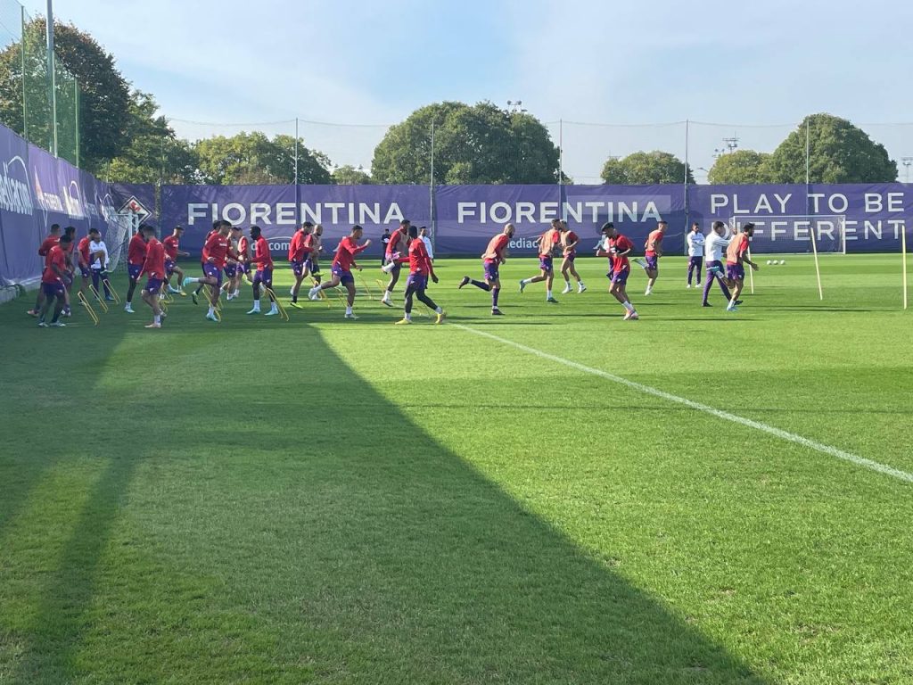 Fiorentina allenamento