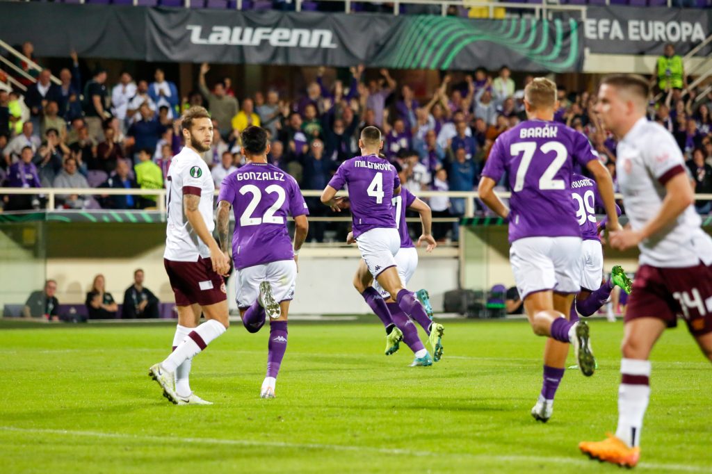 FIRENZE STADIO ARTEMIO FRANCHI CONFERENCE LEAGUE FIORENTINA VS HEARTS