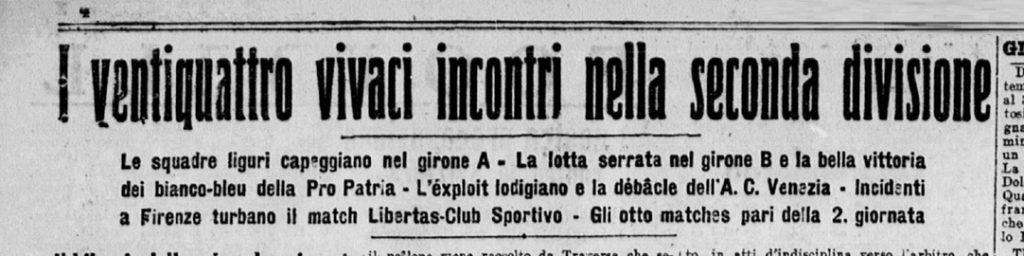 Libertas-CS Firenze 1-1 19 11 1922 bis