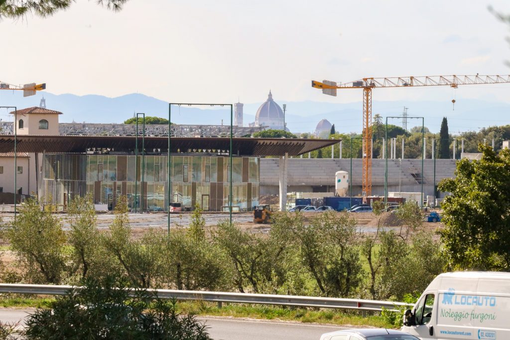 BAGNO A RIPOLI VIOLA PARK CANTIERE AVANZAMENTO LAVORI
