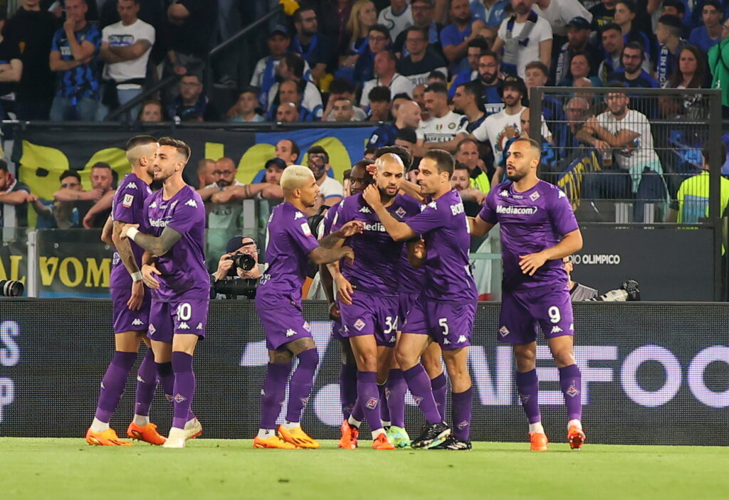 ROMA STADIO OLIMPICI FINALE DI COPPA ITALIA FIORENTINA VS INTER NELLA FOTO