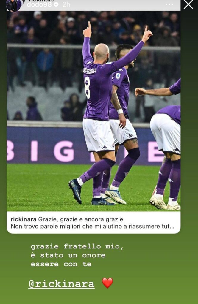Dodò messaggio per Saponara