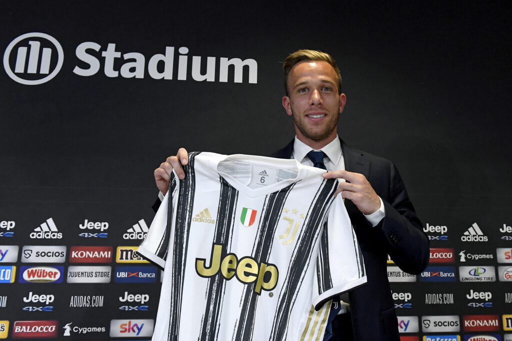 Juventus New Signing Arthur Meeting With The Press