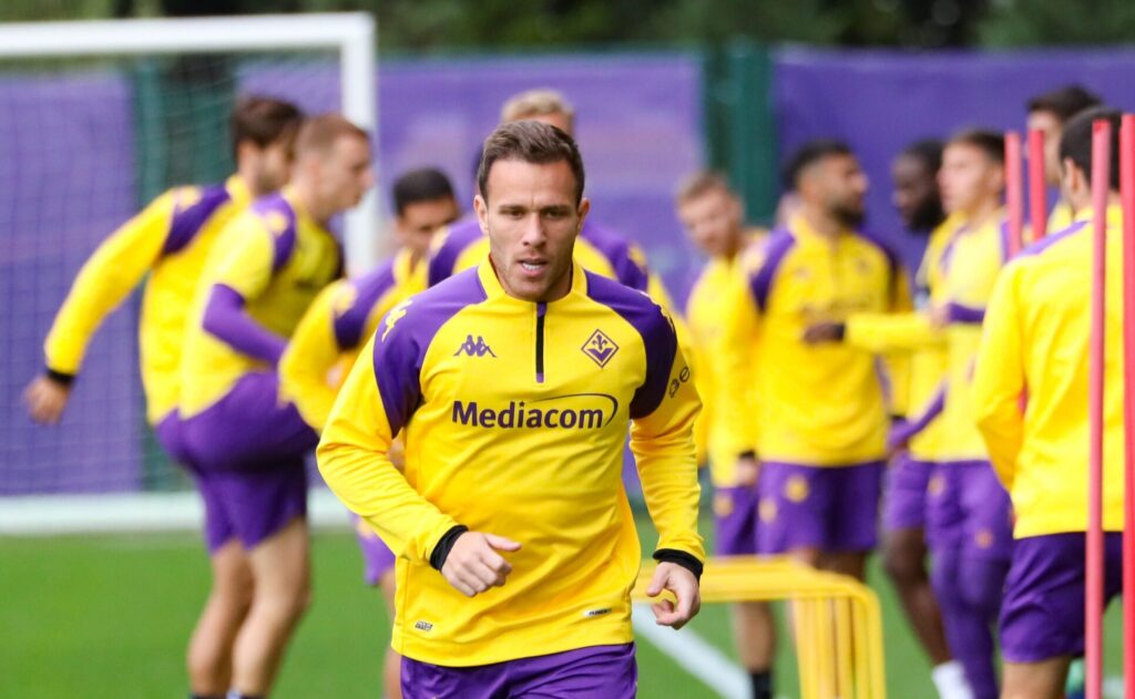Arthur allenamento viola park