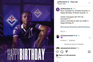 Kouamé 26° compleanno
