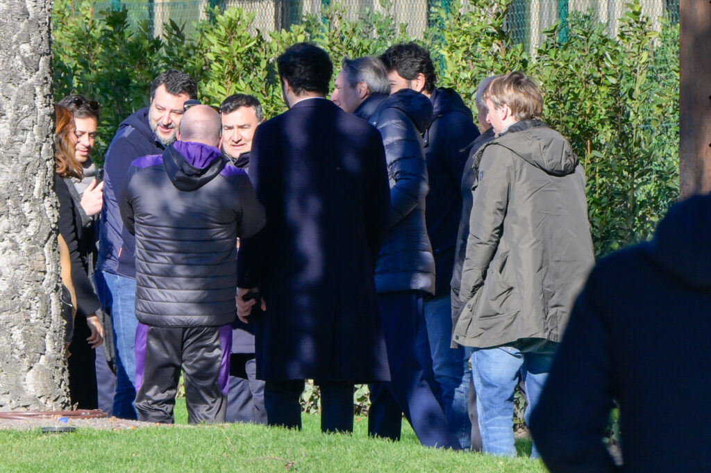 BAGNO A RIPOLI VIOLA PARK VISITA DEL MINISTRIO MATTEO SALVINI