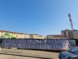 Striscione Curva Fiesole - via Mariti