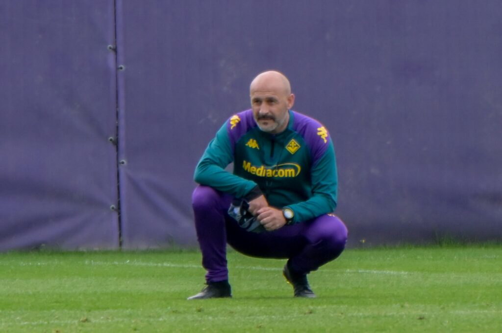 BAGNO A RIPOLI AL VIOLA PARK SI E' SVOLTO L'ALLENAMENTO A PORTE APERTE PER LA STAMPA  DELLA FIORENTINA IN VISTA DELLA FINALE DI CONFERENCE LEAGUE CHE SI GIOCHERA' AD ATENE IL 29 MAGGIO