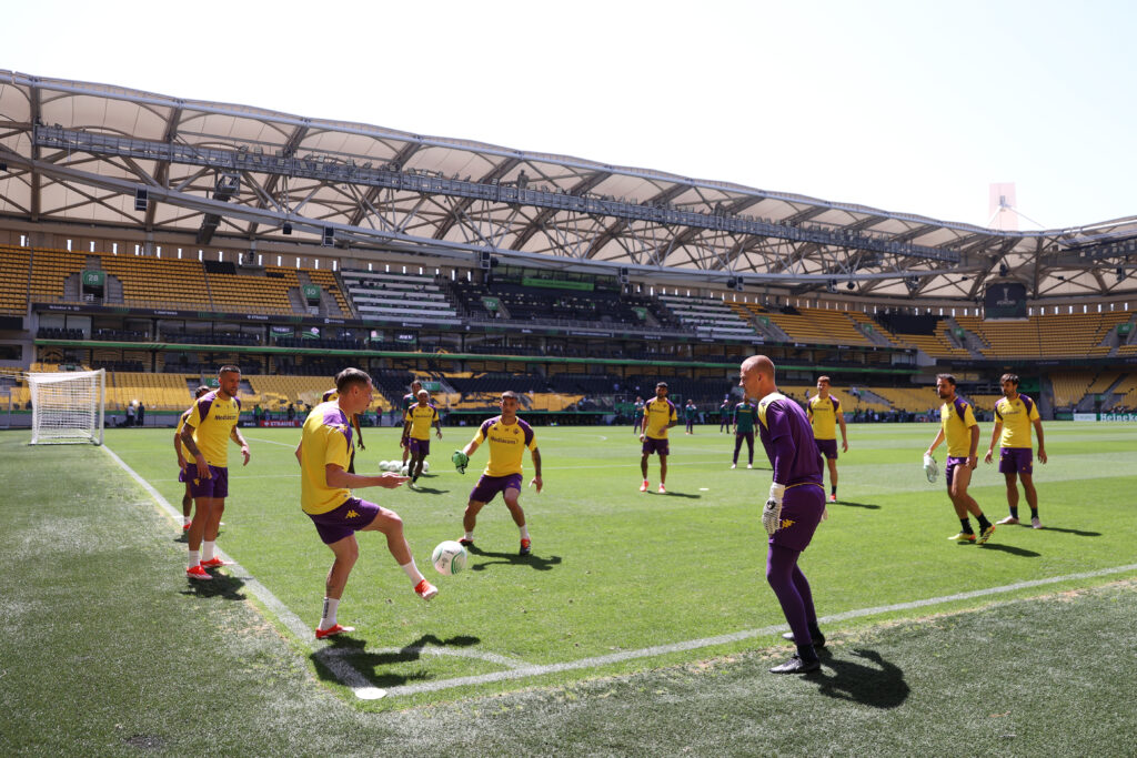 ACF Fiorentina Training Session and Press Conference - UEFA Europa Conference League Final 2023/24