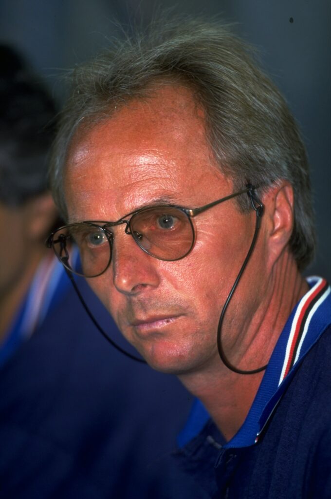 Sven Goran Eriksson of Sampdoria