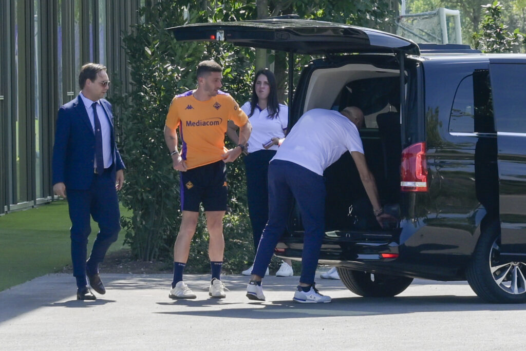 BAGNO A RIPOLI IL NUOVO ACQUISTO DELLA FIORENTINA ROBIN GOSENS E' ARRIVATO AL VIOLA PARK