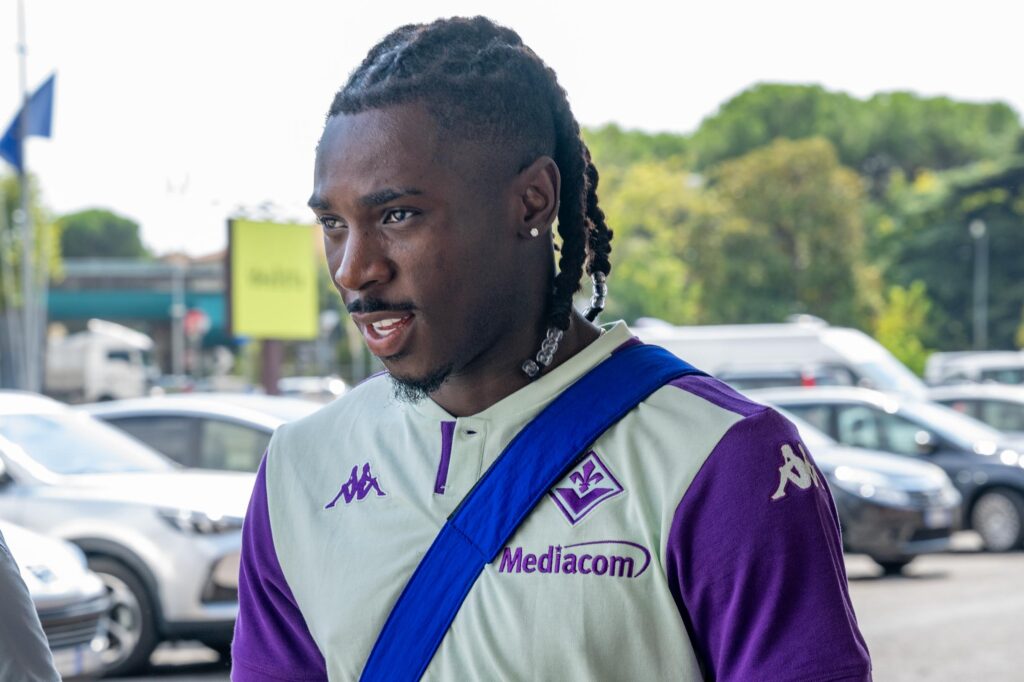 FIRENZE LA FIORENTINA E' PARTITA IN DIREZIONE UNGHERIA DALL'AEROPORTO DI PERETOLA IN VISTA DELLA PARTITA DI RITORNO DEL PRELIMINARE DI CONFERENCE LEAGUE CONTRO LA PUSKAS ACADEMY