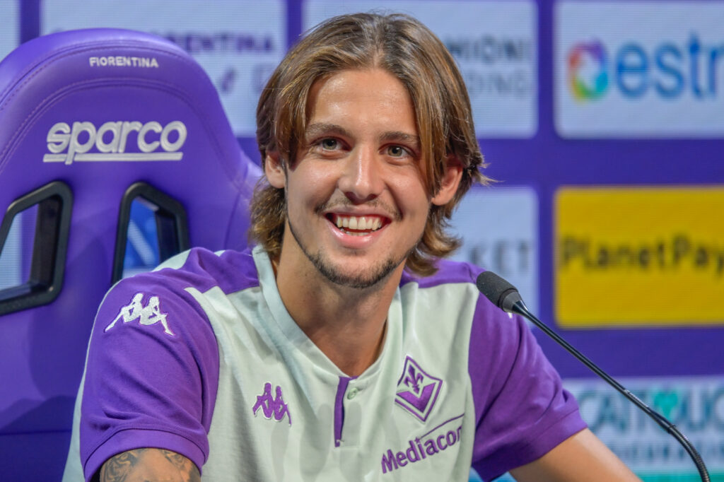 BAGNO A RIPOLI AL VIOLA PARK E' STATO PRESENTATO IL NUOVO ACQUISTO DELLA FIORENTINA ANDREA COLPANI