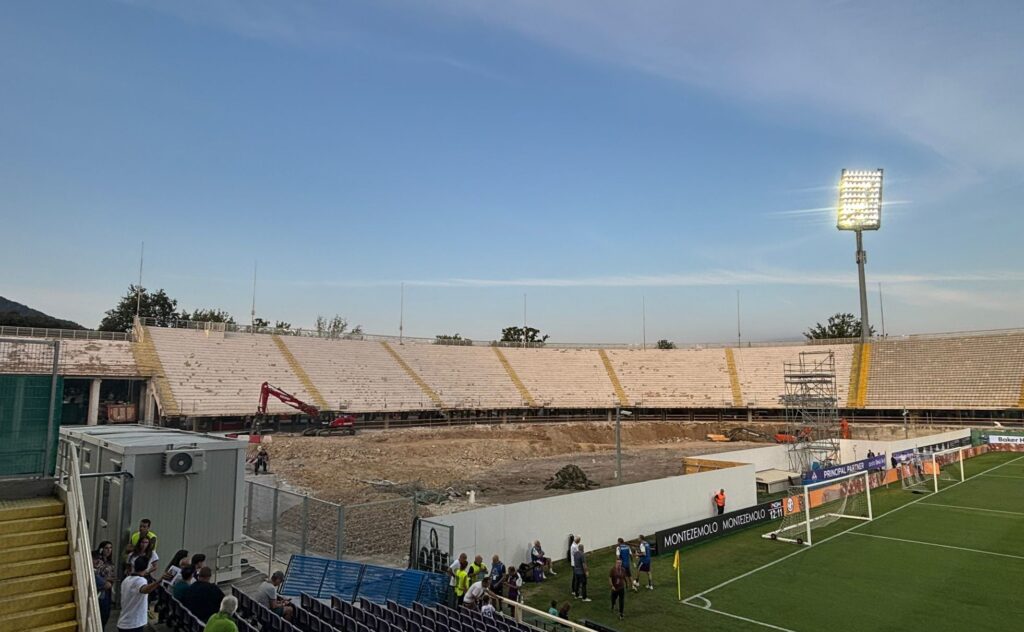 Curva Fiesole stadio lavori