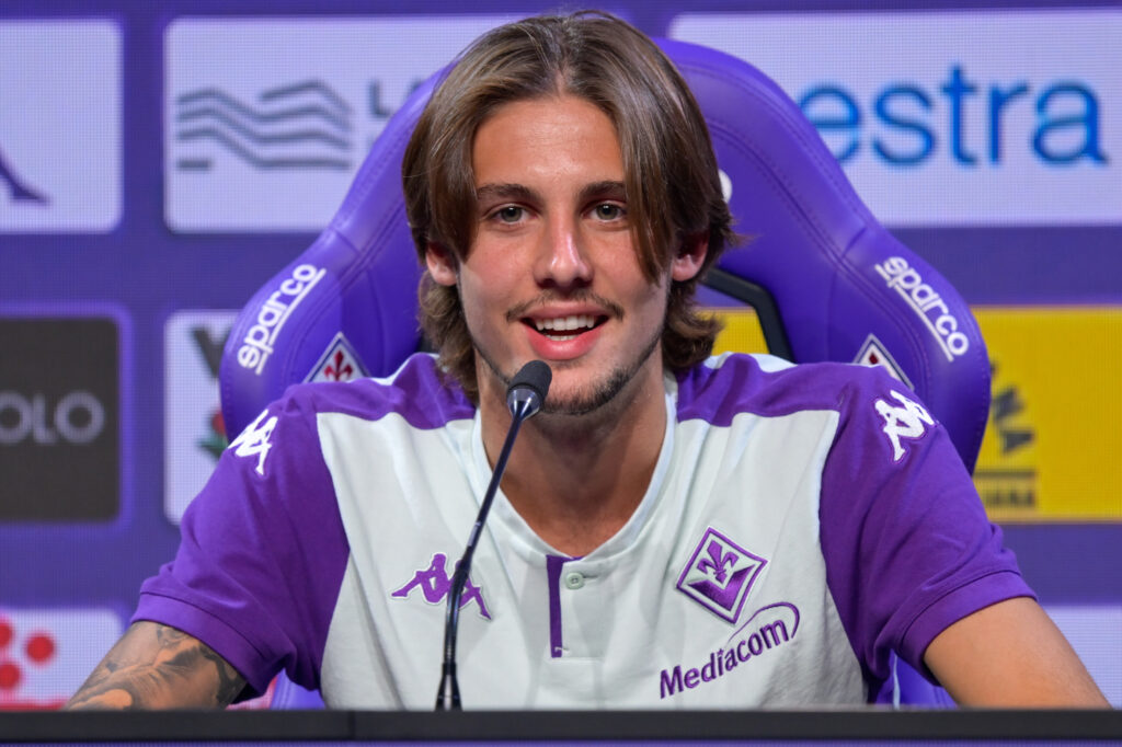 BAGNO A RIPOLI AL VIOLA PARK E' STATO PRESENTATO IL NUOVO ACQUISTO DELLA FIORENTINA ANDREA COLPANI
